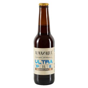 Almanaque, cerveza oscura botella