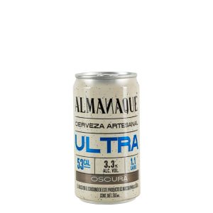 Almanaque, cerveza oscura lata